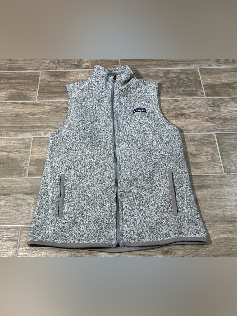 Patagonia Better Sweater Vest Womens Medium Gray Heather Full Zip Fleece